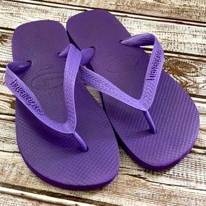 Havaianas Kids Purple Top Flip-Flop Size USA 4 /5